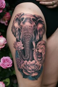 12 Elephant Tattoos on Thigh Ideas to Inspire You – inkspiredtattoos.com
