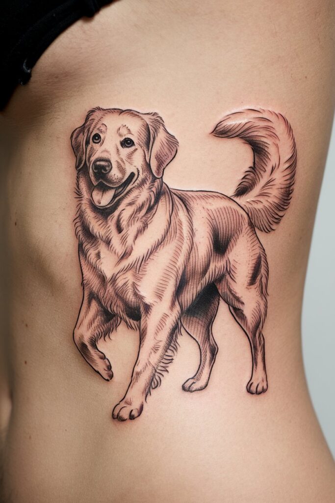 Playful Dog Tattoo