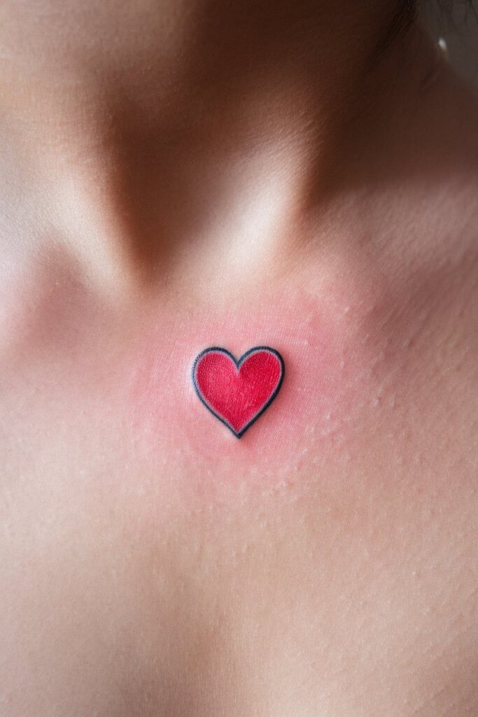 Simple Heart Tattoo for a Timeless Look