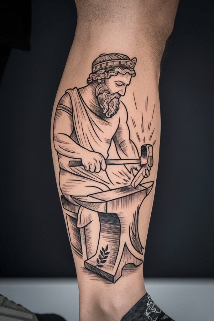 The Forge of Hephaestus Crafting Strength in Ink