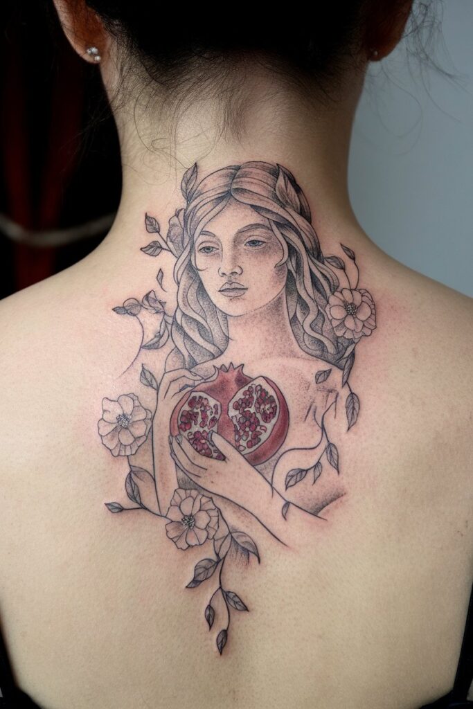 Persephone and the pomegranate a symbol of rebirth and change