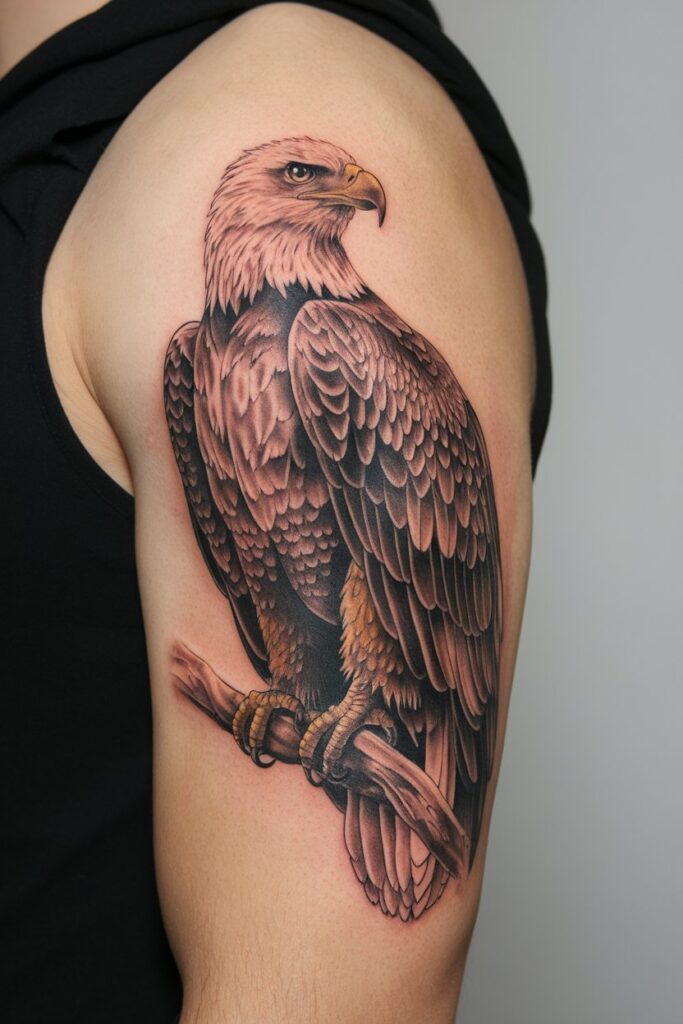 Bold Eagle Arm Tattoo