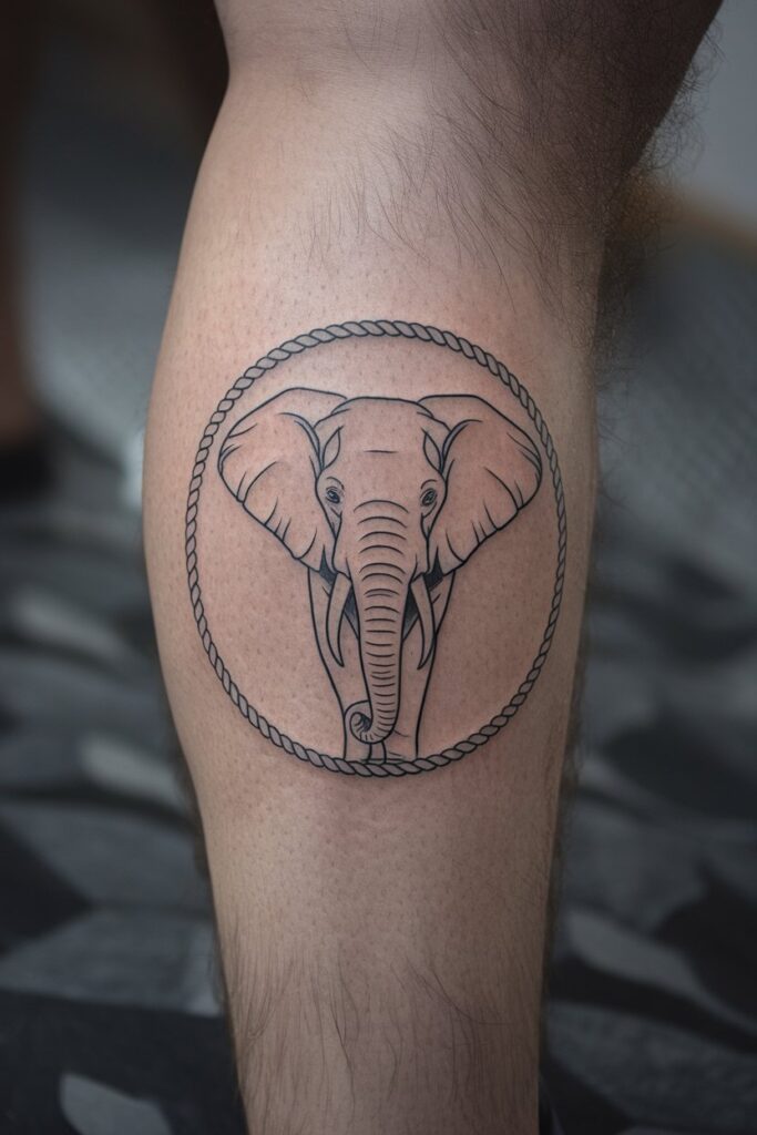 Minimalist Elephant Tattoo for a Bold Statement