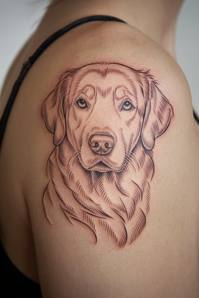 Dog Portrait Tattoo