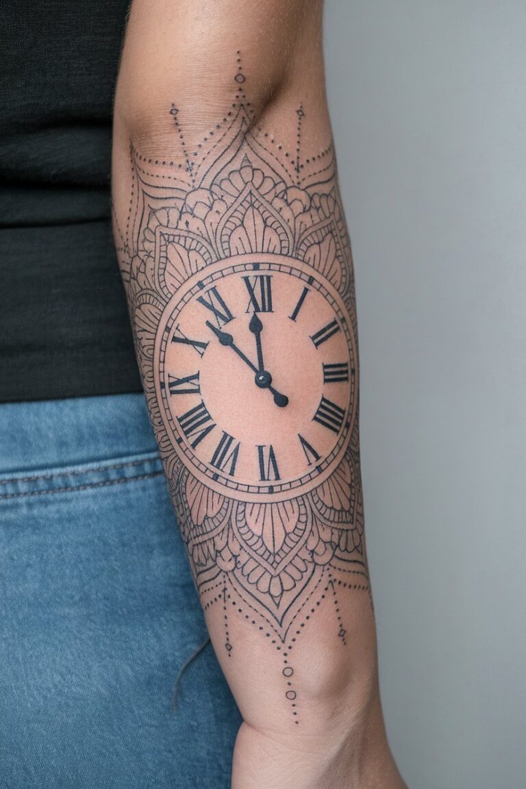 20 Clock Tattoo Ideas for Women to Show Your Style – inkspiredtattoos.com