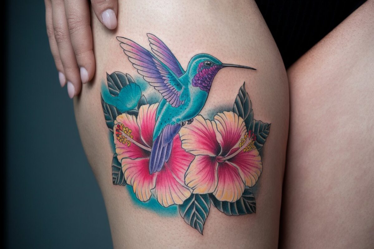 20 Hummingbird Tattoo with Flowers That Inspire Creativity