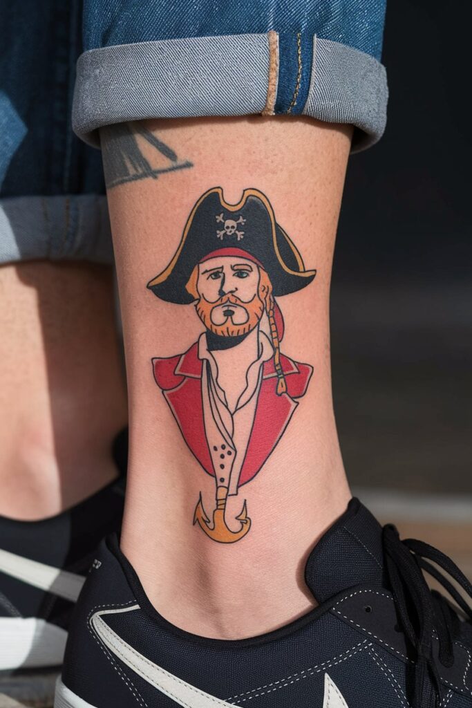 Captain Hook Tattoo A Classic Pirate Look