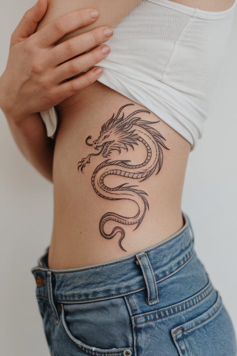 20 Dragon Tattoos for Women That Inspire Power and Beauty ...