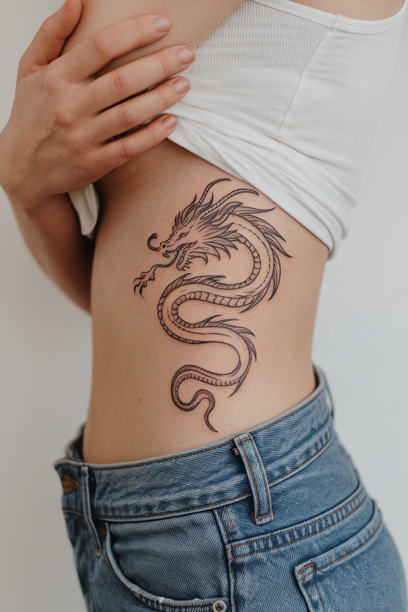 20 Dragon Tattoos for Women That Inspire Power and Beauty ...