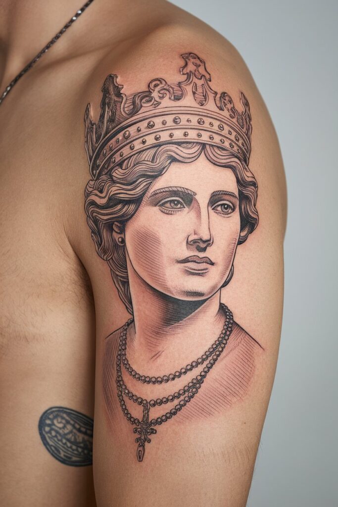 1. Hera Queen of the Gods Tattoo Design