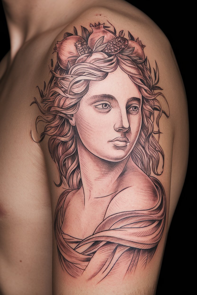 20 Persephone tattoo ideas that are elegant and timeless ...