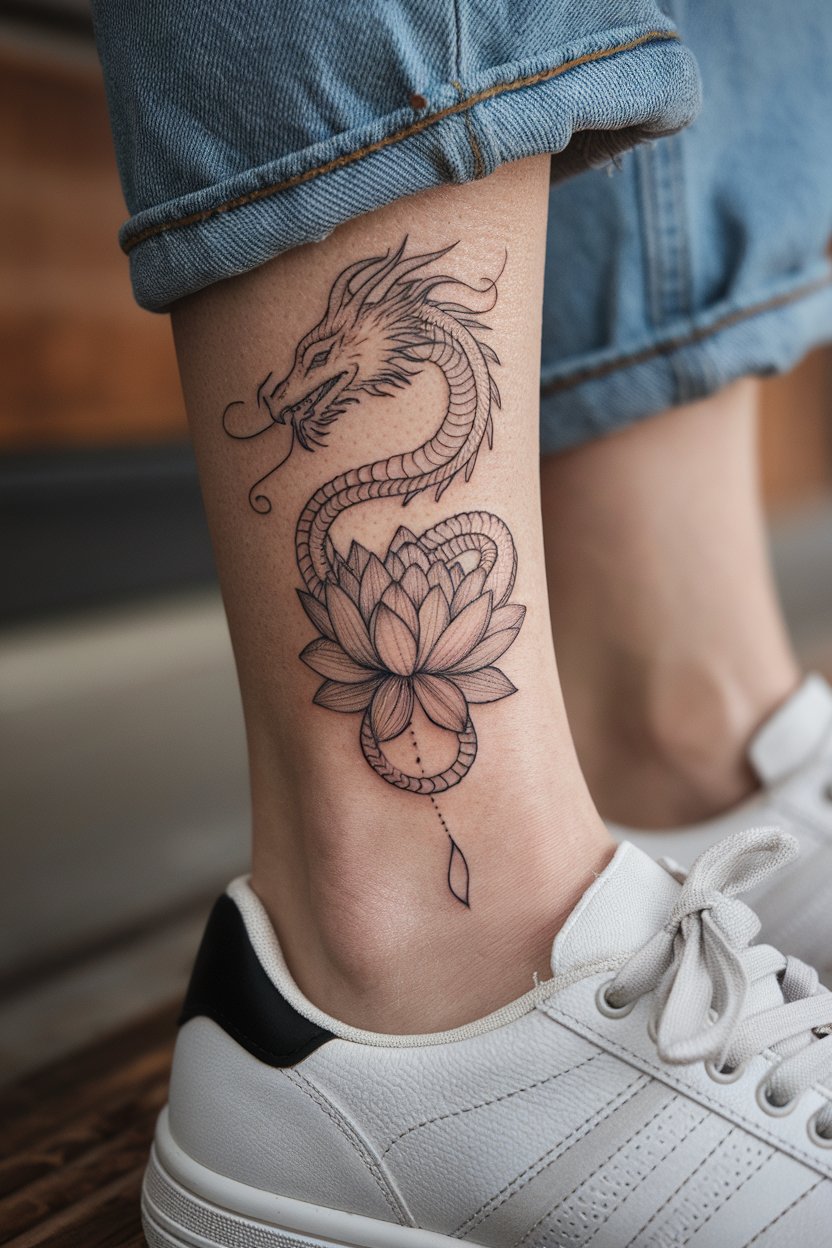 20 Dragon Tattoos for Women That Inspire Power and Beauty ...