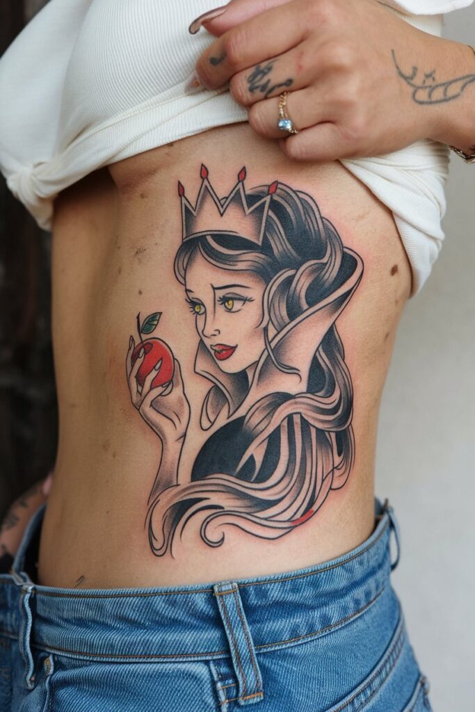 Evil Queen Tattoo A Classic Tale of Beauty and Danger