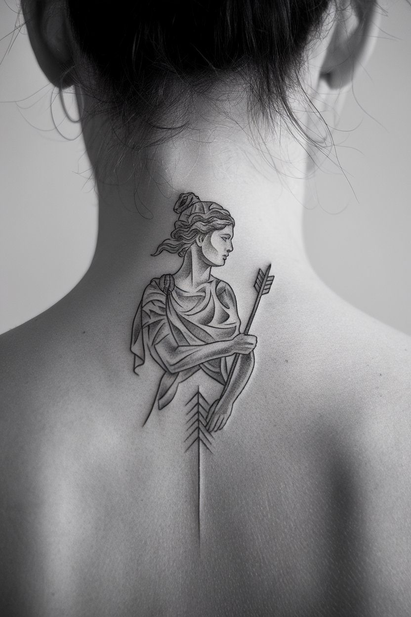 20 Artemis Tattoo Ideas That Celebrate the Greek Goddess ...