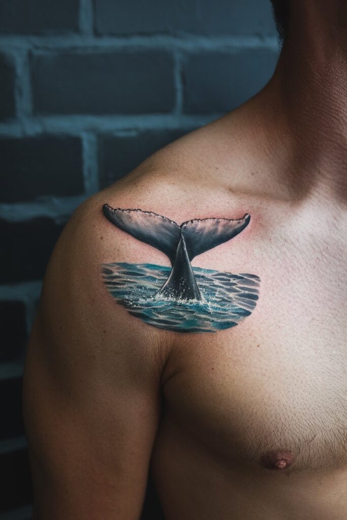 Whale Tail Tattoo for Depth and Freedom