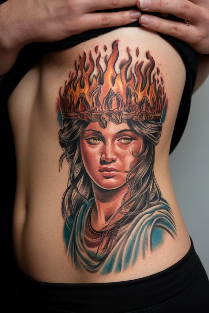 2. Persephone Tattoo Bold and Fierce