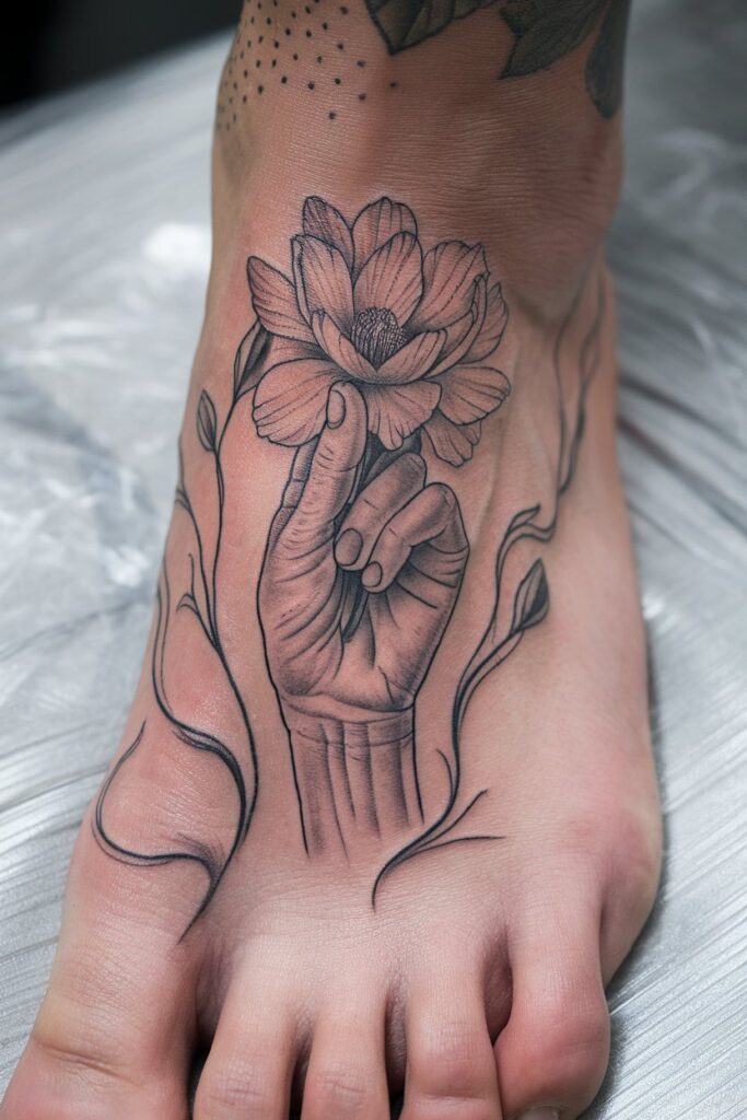 3. Subtle Persephone Tattoo Symbolizing Rebirth