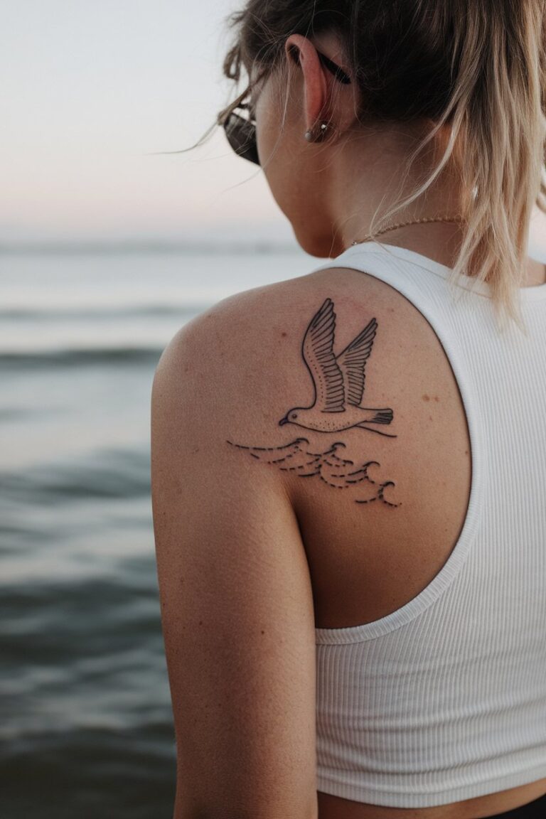20 Beach Tattoos for Women That Capture Summer Vibes – inkspiredtattoos.com