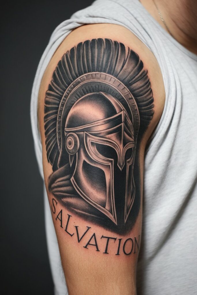 Helmet of Salvation Tattoo