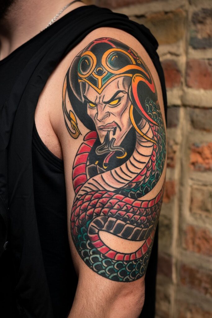 Jafar Tattoo with a Serpent's Power