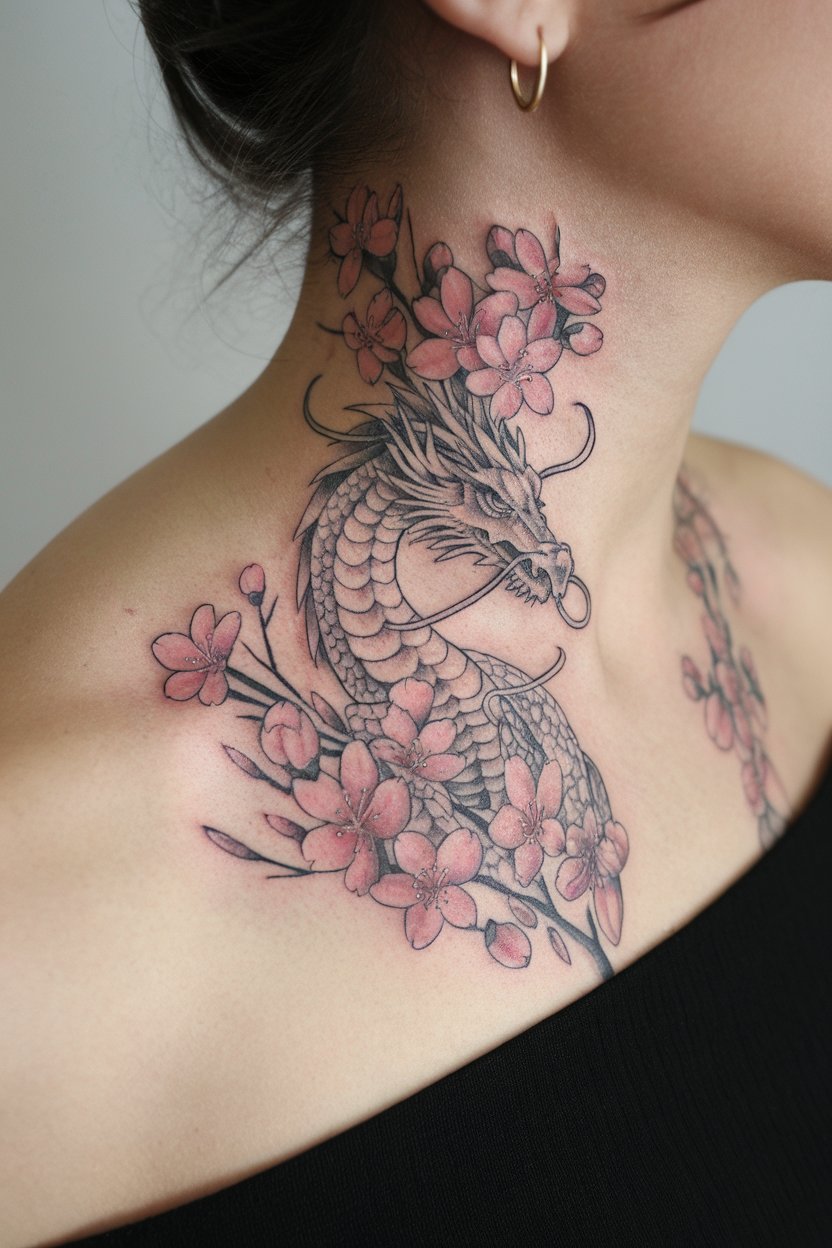 20 Dragon Tattoos for Women That Inspire Power and Beauty ...