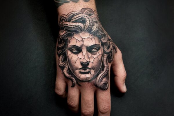 15 Medusa Hand Tattoos to Make a Striking Statement